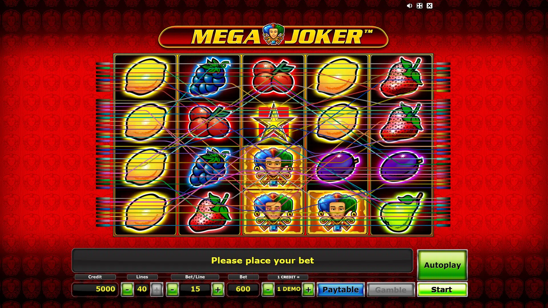 mega joker slot